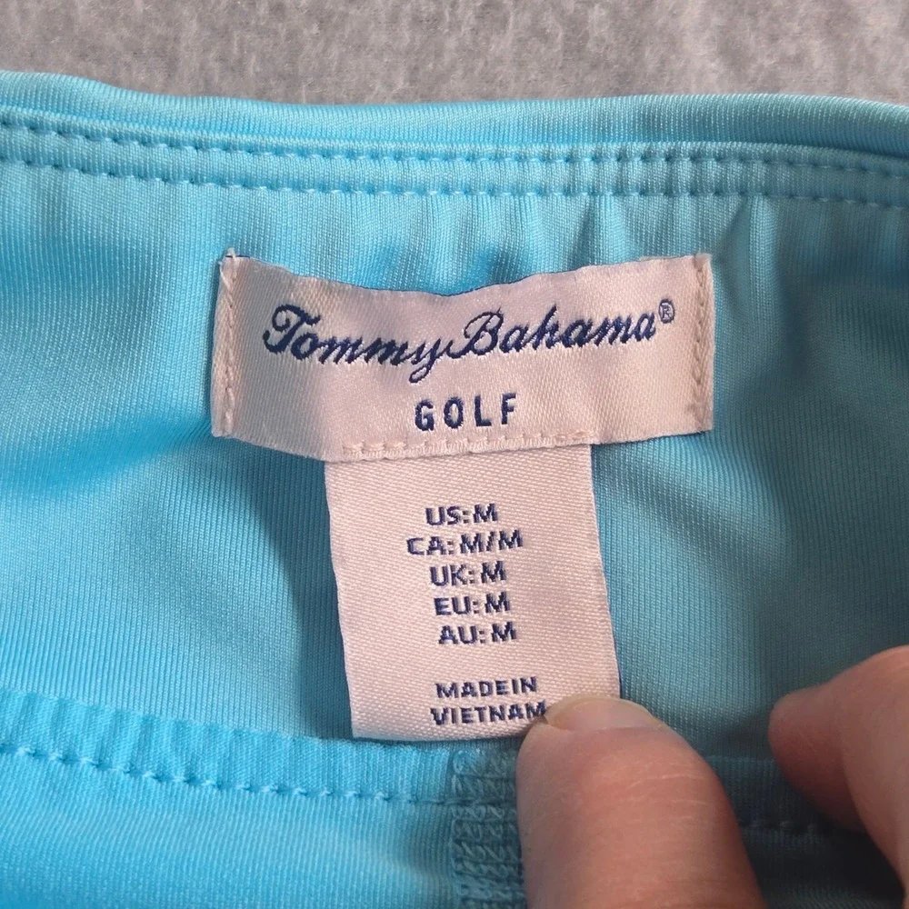 Tommy Bahama Golf Skort Womens Medium Blue Pleated Active Athletic Stretch
